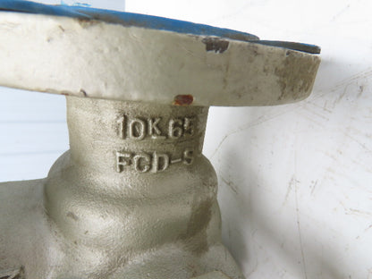 NDV Nippon E300N DN65 2.5" Flanged 3-Way Ball Valve Pneumatic Actuator EPN1304N