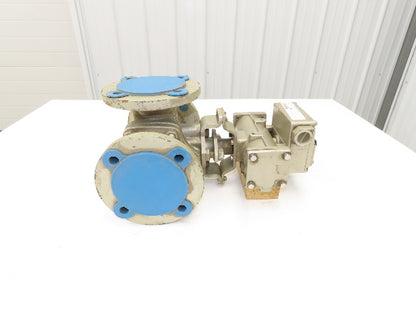 NDV Nippon E300N DN65 2.5" Flanged 3-Way Ball Valve Pneumatic Actuator EPN1304N