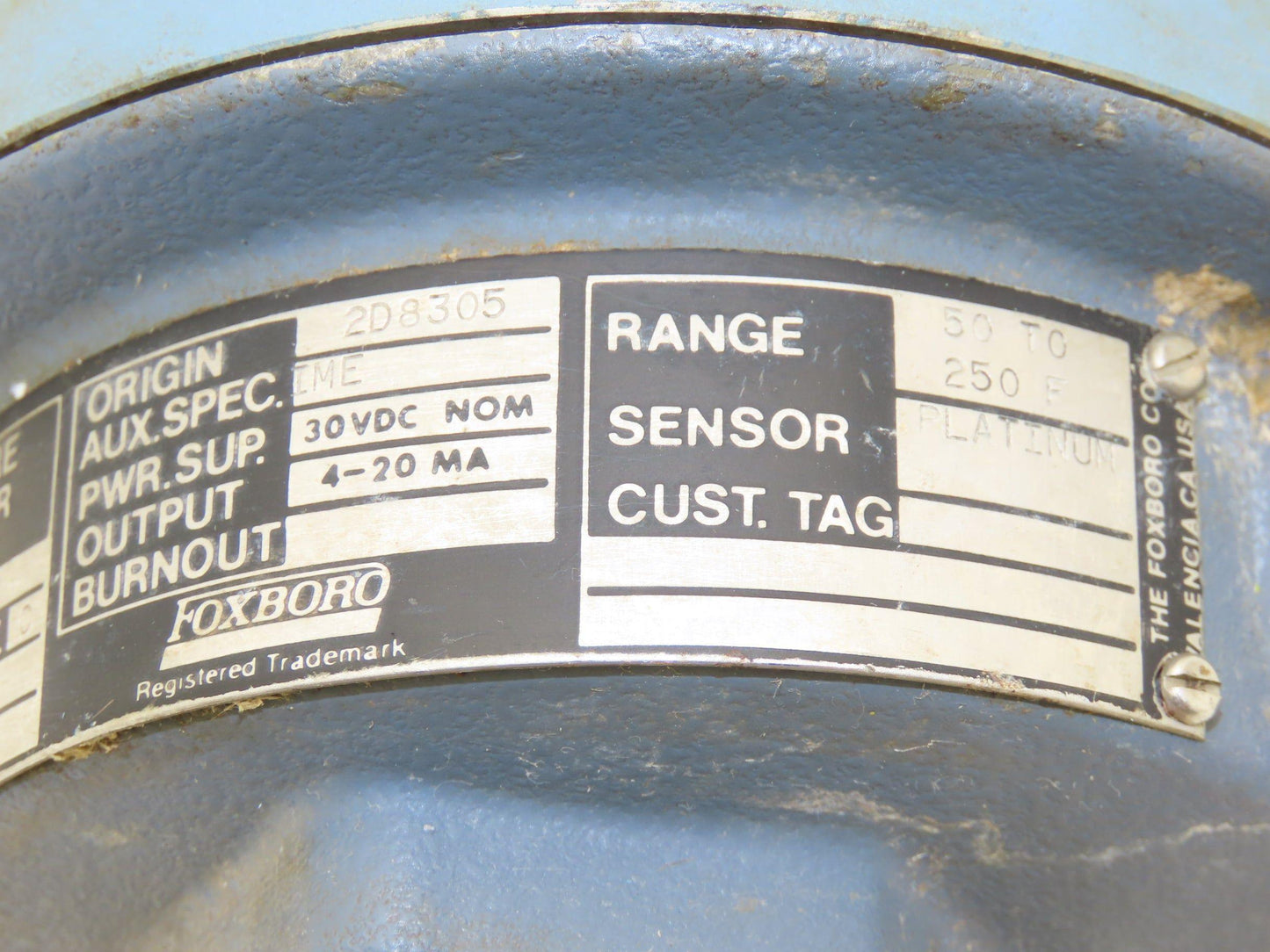 Foxboro E94-Q30L Temperature Transmitter 50-250° 30vdc Haz Loc