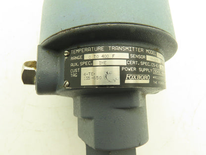Foxboro E94-Q28L Temperature Transmitter 0-400° 30vdc Haz Loc
