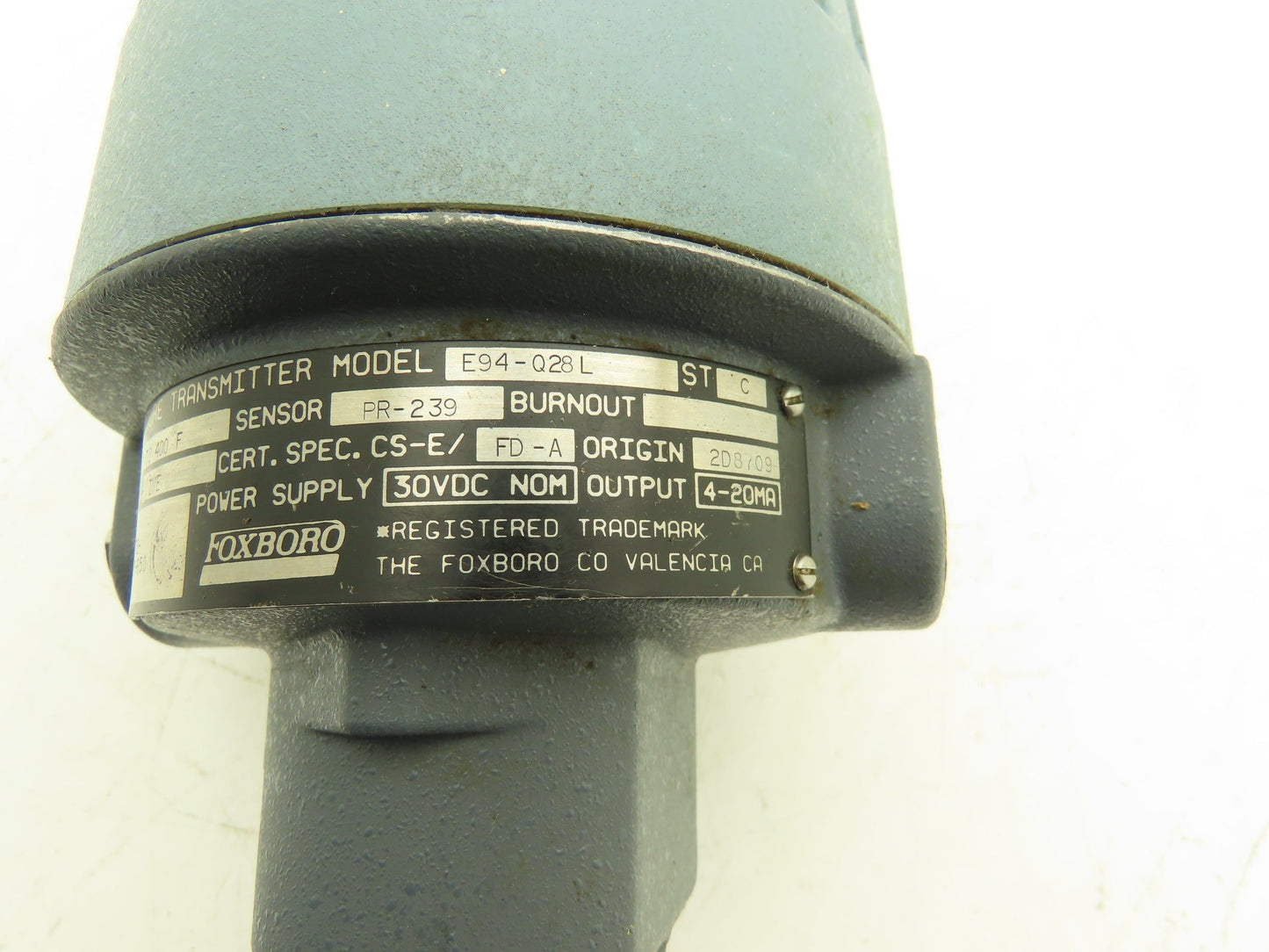 Foxboro E94-Q28L Temperature Transmitter 0-400° 30vdc Haz Loc