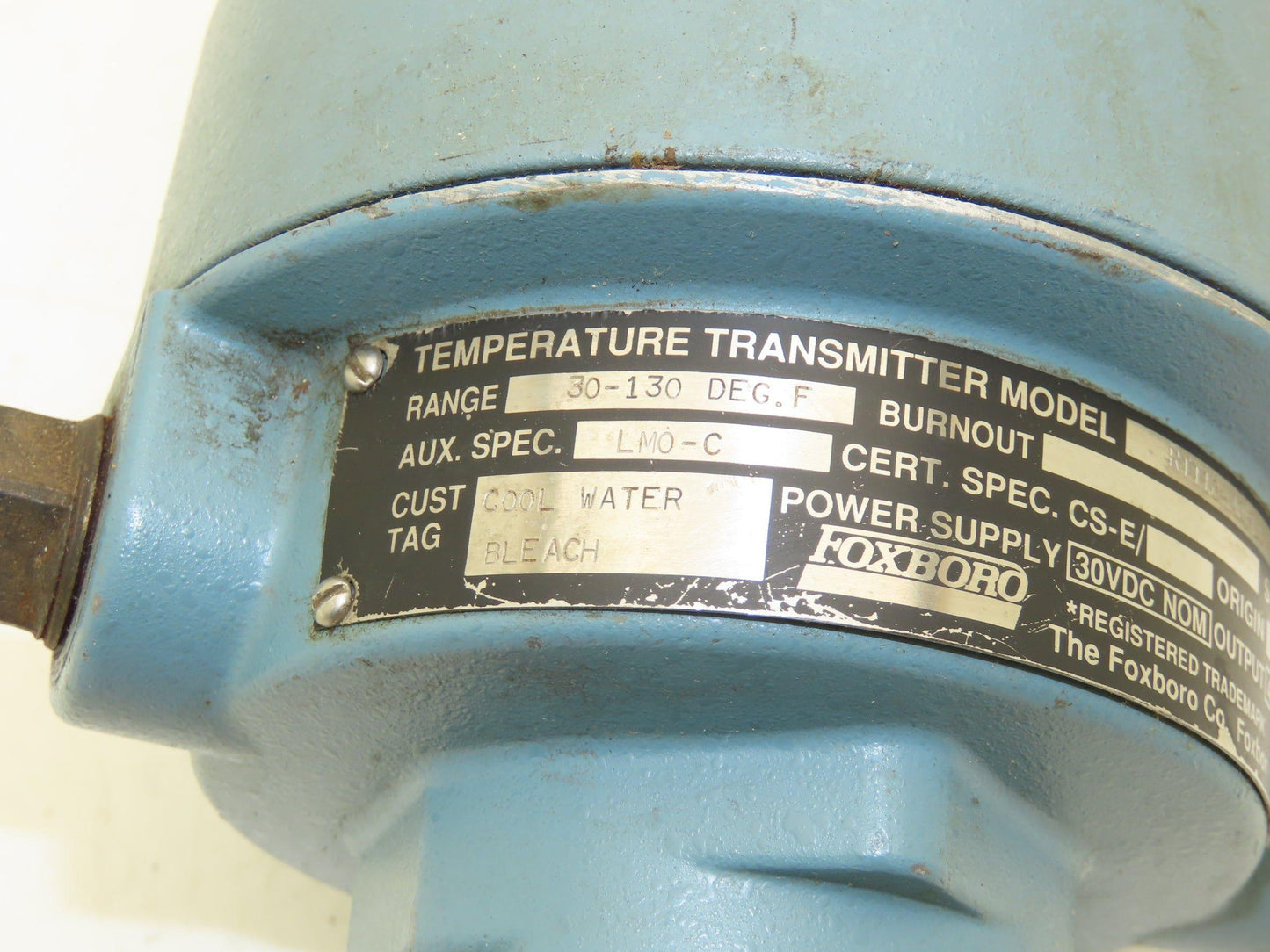 Foxboro RTT10-AQFLS003 Temperature Transmitter 30-130° 30vdc Haz Loc