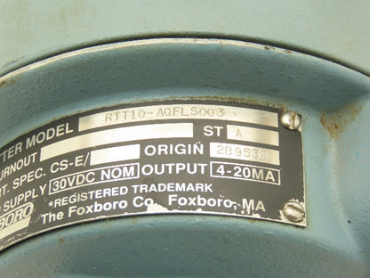 Foxboro RTT10-AQFLS003 Temperature Transmitter 30-130° 30vdc Haz Loc