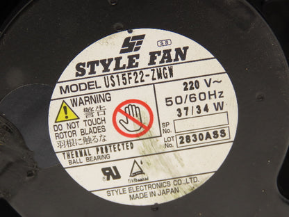 Style Fan US15F22-ZWGW PLC Fan 220V 50/60Hz