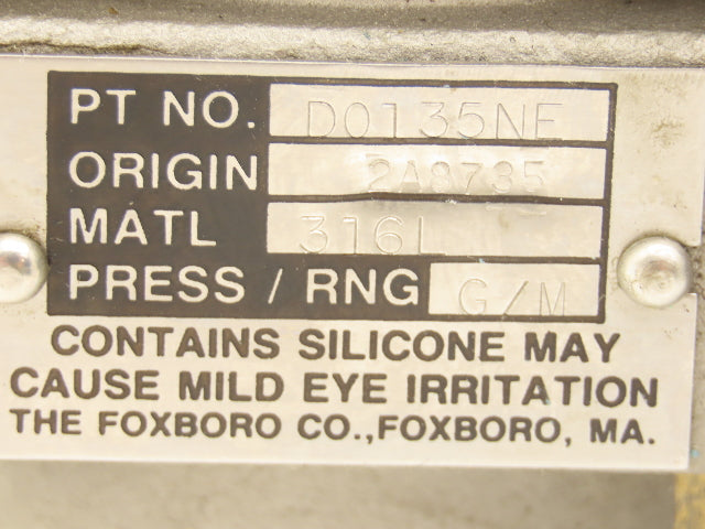 Foxboro 821GM-IM1MM2-A Electronic Pressure Transmitter 12.5-65vdc 150psi