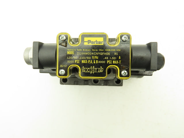 Parker D1VHW004CNYGF56 Hydraulic Directional Control Solenoid Valve 120V