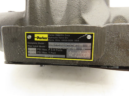 Parker D1VHW004CNYGF56 Hydraulic Directional Control Solenoid Valve 120V