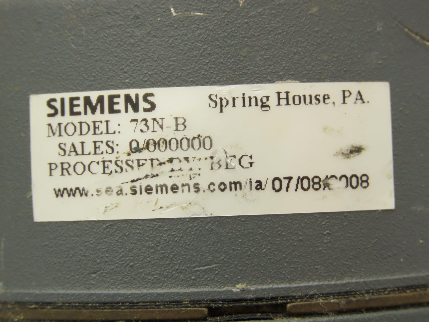 ITT 3/4-2000-PN-345-C1 Pneumatic Diaphragm Valve w/Siemens Positioner 73N-B