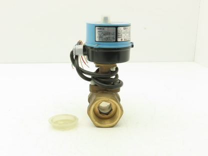 Kitz LLBS7 Electric Motorized Bronze Ball Valve 1-1/2" Threaded 24VDC Actuator