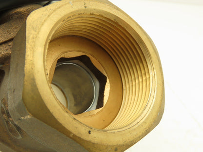 Kitz LLBS7 Electric Motorized Bronze Ball Valve 1-1/2" Threaded 24VDC Actuator