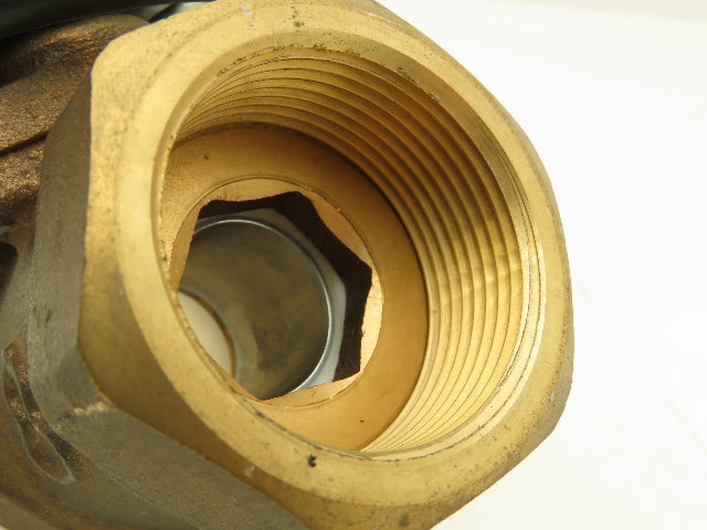 Kitz LLBS7 Electric Motorized Bronze Ball Valve 1-1/2" Threaded 24VDC Actuator