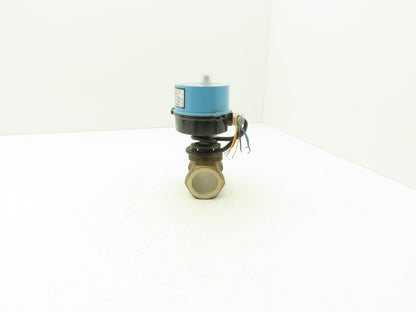 Kitz LLBS7 Electric Motorized Bronze Ball Valve 1-1/2" Threaded 24VDC Actuator