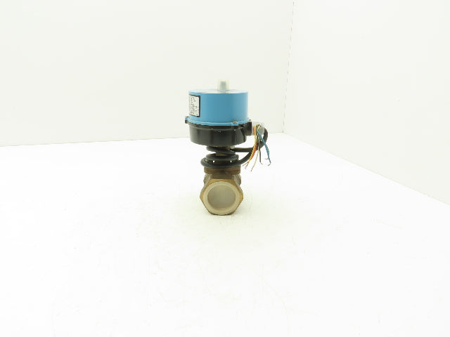Kitz LLBS7 Electric Motorized Bronze Ball Valve 1-1/2" Threaded 24VDC Actuator