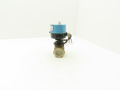 Kitz LLBS7 Electric Motorized Bronze Ball Valve 1-1/2" Threaded 24VDC Actuator