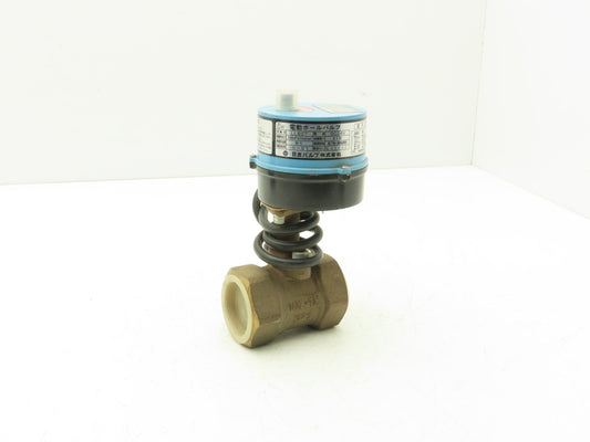 Kitz LLBS7 Electric Motorized Bronze Ball Valve 1-1/2" Threaded 24VDC Actuator