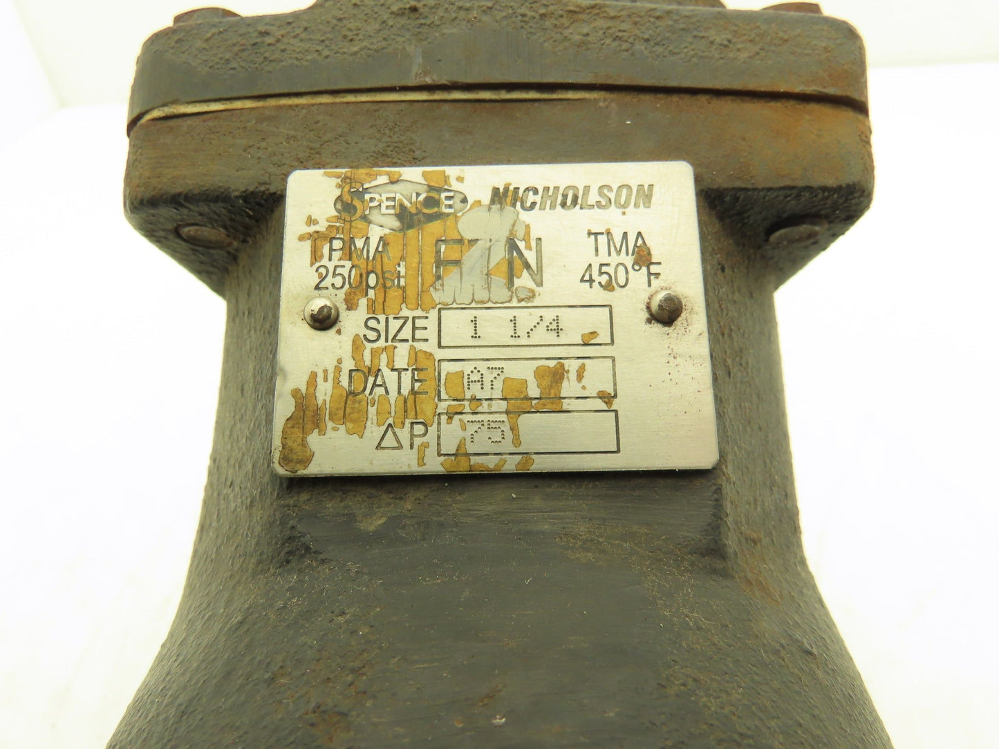 Spence Nicholson FTN Steam Trap 1-1/4" NPT 250 psi 450°F