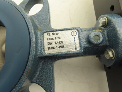 Ebro EB05FS6 F04/V11 DN65 2-1/2" Butterfly Valve & Pneumatic Actuator 14.5 PSI