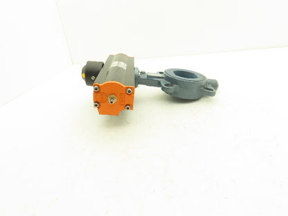 Ebro EB05FS6 F04/V11 DN65 2-1/2" Butterfly Valve & Pneumatic Actuator 14.5 PSI
