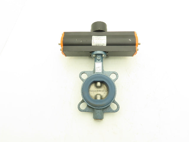 Ebro EB05FS6 F04/V11 DN65 2-1/2" Butterfly Valve & Pneumatic Actuator 14.5 PSI