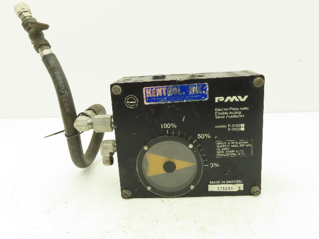 PMV P-2000 Electro-Pneumatic Valve Positioner Double acting 4-20ma