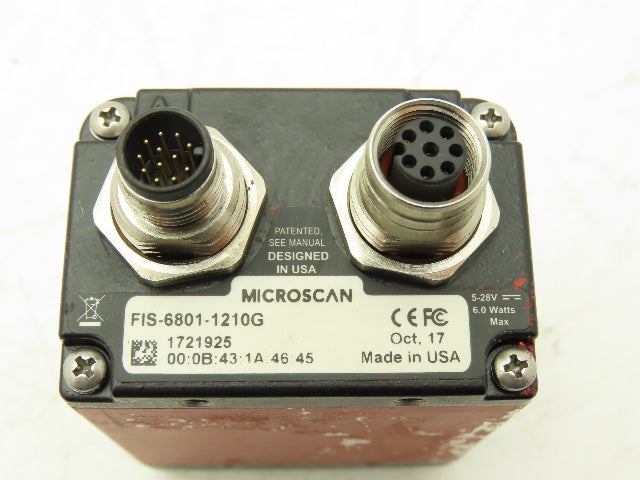 MicroScan FIS-6801-1210G QX Hawk Barcode Scanner Optical Imager 30° Lens