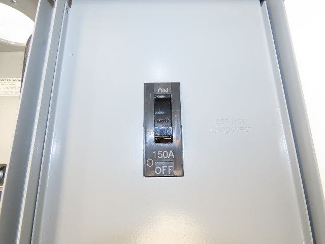 Landis Gyr TM15RMC Ring 200A Meter Socket 1Ph 3 Wire 150A Main Breaker 4 Term