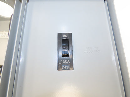 Landis Gyr TM15RMC Ring 200A Meter Socket 1Ph 3 Wire 150A Main Breaker 4 Term