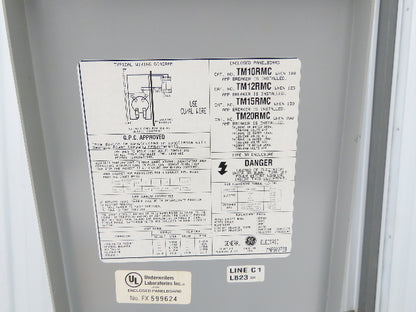 Landis Gyr TM15RMC Ring 200A Meter Socket 1Ph 3 Wire 150A Main Breaker 4 Term
