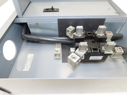 Landis Gyr TM15RMC Ring 200A Meter Socket 1Ph 3 Wire 150A Main Breaker 4 Term