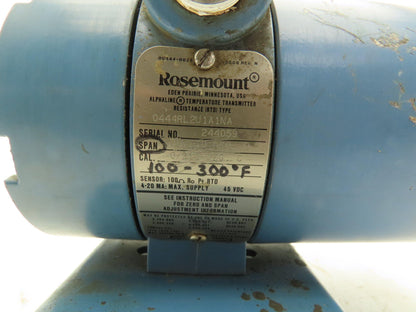 Rosemount 0444RL2U1A1NA Temperature Transmitter Display 45VDC 400-600° F