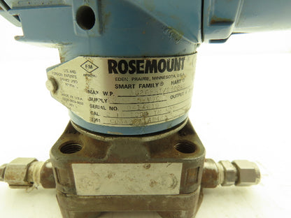 Rosemount 3051CD3A22A1AB4E5 Pressure Transmitter Display 10.5-55VDC 3626 PSI