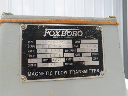 Foxboro 1895-SBTP-BA Magnetic Flow Transmitter Meter 1/2" Flow Tube 118VAC