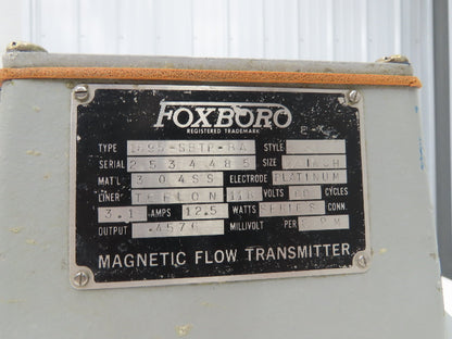 Foxboro 1895-SBTP-BA Magnetic Flow Transmitter Meter 1/2" Flow Tube 118VAC