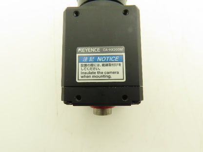 Keyence CA-HX200M LumiTrax Camera 16x 2MP F1.4 12mm B/W Manual Aperature Zoom