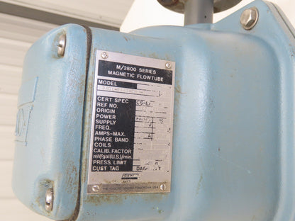 Foxboro 2801-SABA-TSG-G Magnetic Flow Meter 1" Flow Tube 2800 Series 120VAC