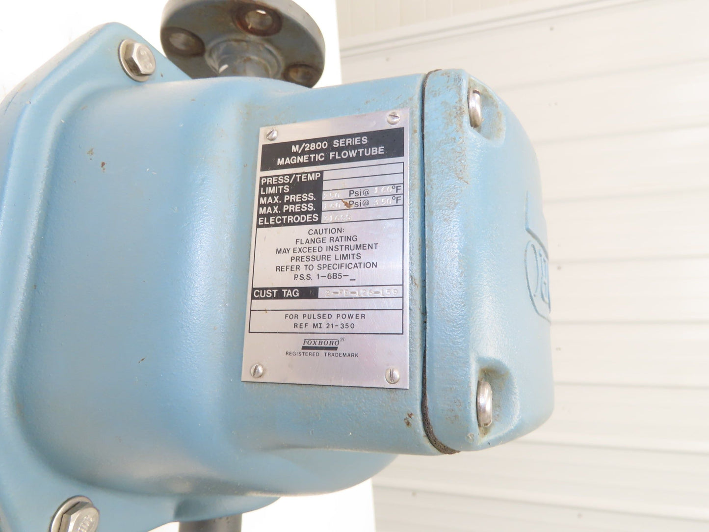 Foxboro 2801-SABA-TSG-G Magnetic Flow Meter 1" Flow Tube 2800 Series 120VAC