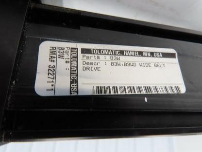 Tol-O-Matic B3W Linear Actuator Belt Drive Rodless 24" Stroke Travel