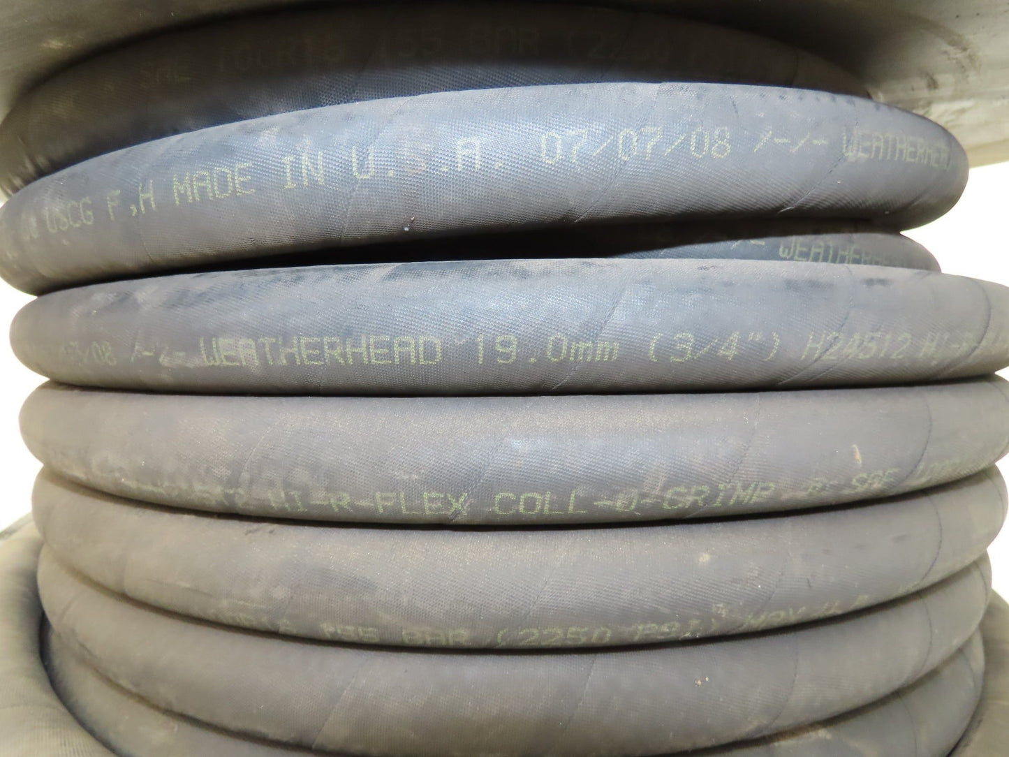 Weatherhead H24512-250R 3/4" ID Hydraulic Hose Hi-R-Flex 2250psi  200' Spool
