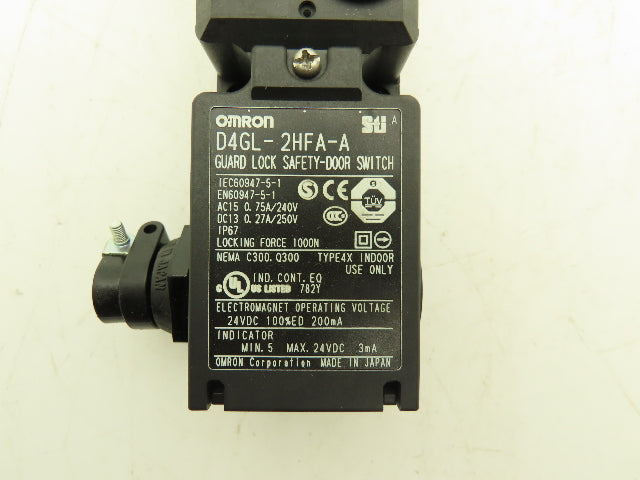 Omron D4GL-2HFA-A Guard Safety-Door Switch Interlock Solenoid Release 24VDC