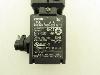 Omron D4GL-2HFA-A Guard Safety-Door Switch Interlock Solenoid Release 24VDC