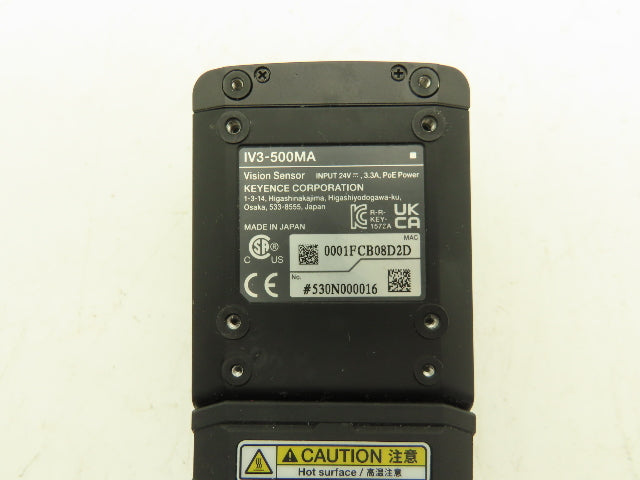 Keyence IV3-500MA Vision Sensor Camera 24VDC IP67 1000Base-T Monochrome