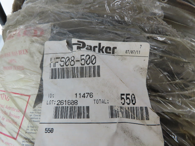 Parker HFS08 1/2" ID Hydraulic Hose 2500psi 500' Spool Parflex Firescreen