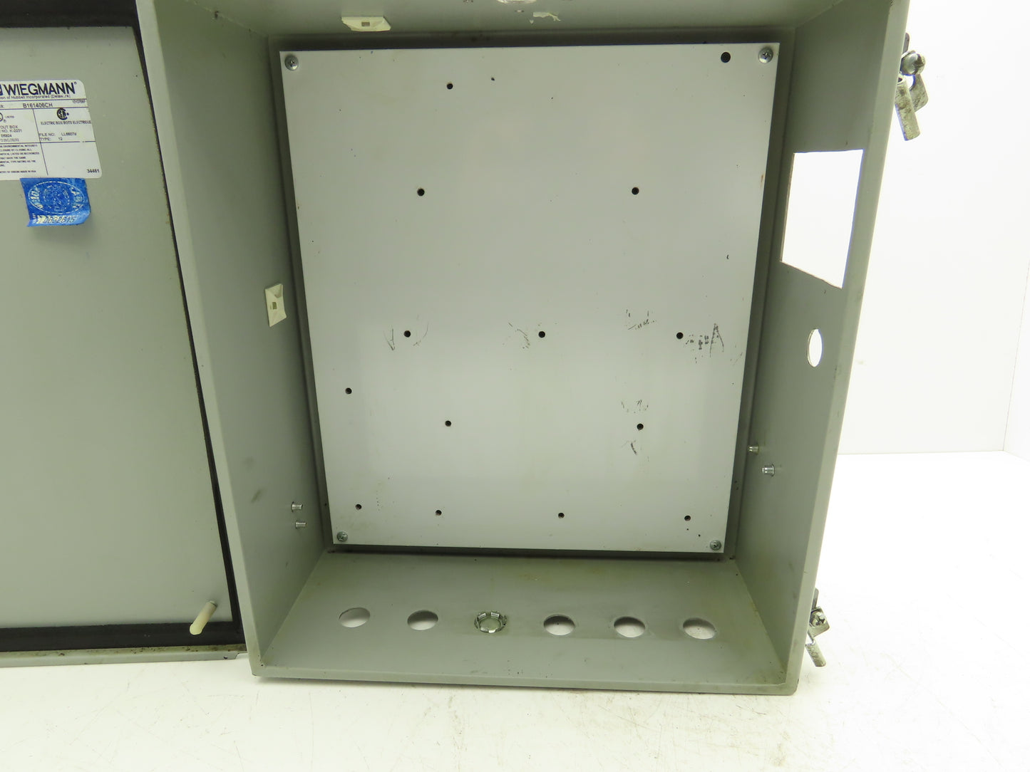 Wiegmann B161406CH Electrical Enclosure 16"X14"X6" Hinge Wall Mount Panel