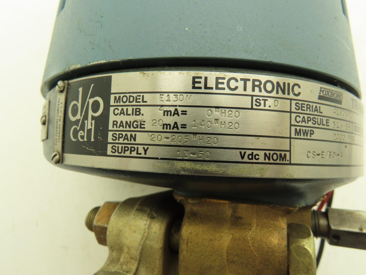 Foxboro E13DM Electronic Pressure Transmitter 13-50VDC 316SS