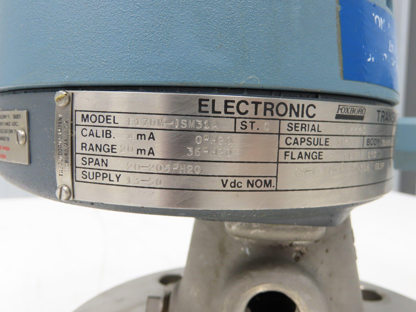 Foxboro E17DM-ISM31A Electronic Pressure Transmitter 13-50VDC 316SS