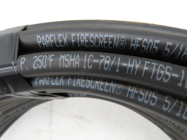 Parker HFS05  5/16"x 100' Hydraulic Hose 3000psi Parflex Firescreen
