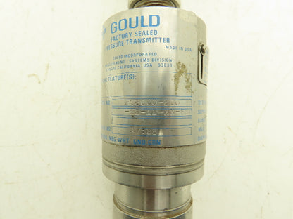 Gould Statham PG3000-200 Electronic Pressure Transmitter 30VDC 200 PSI Haz Loc