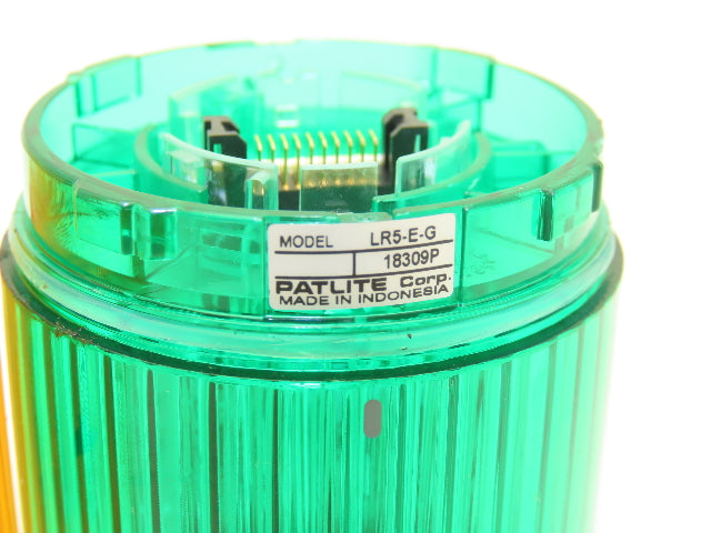 PatLite LR5-02LJB Signal Lamp Light Stack Tower Red Orange Green 24VDC 6.6W