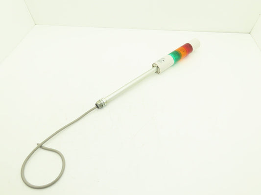 PatLite LR5-02LJB Signal Lamp Light Stack Tower Red Orange Green 24VDC 6.6W