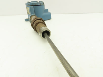Rosemount 644HAE5J6F6XA Thermocouple 15" Probe Temperature Sensor 1/2" NPT